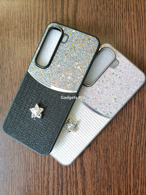 Infinix Hot 60 Pro Fancy Soft Silicone Glitter Star Back Cover