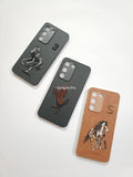 Vivo Y100 Premium Quality PU Embroidery Polo Design Back cover