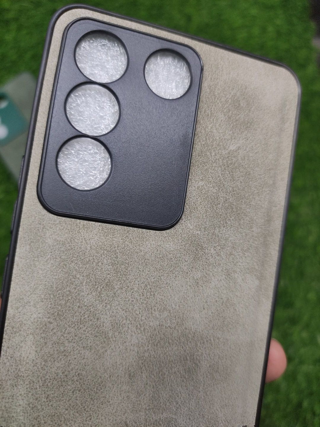 Vivo V27E PU Camera Protection Leather Back Cover