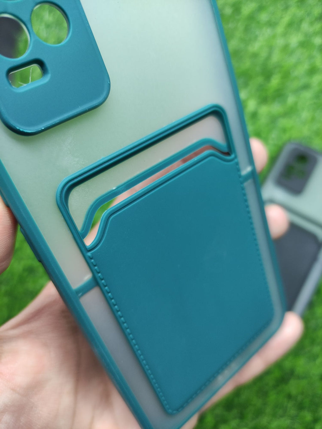 Vivo_V21E 4G Matt Camera Protection Card Holder back cover