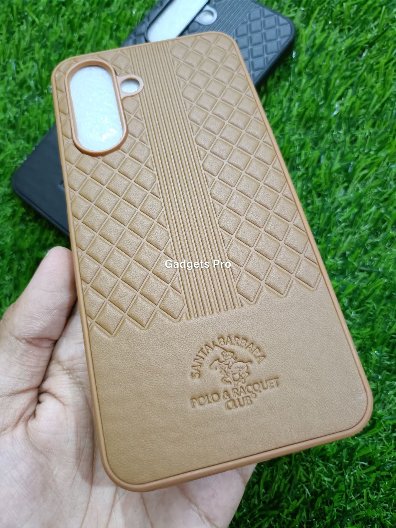 Samsung Galaxy A17 Soft Silicone PU Leather Design Polo Back Cover