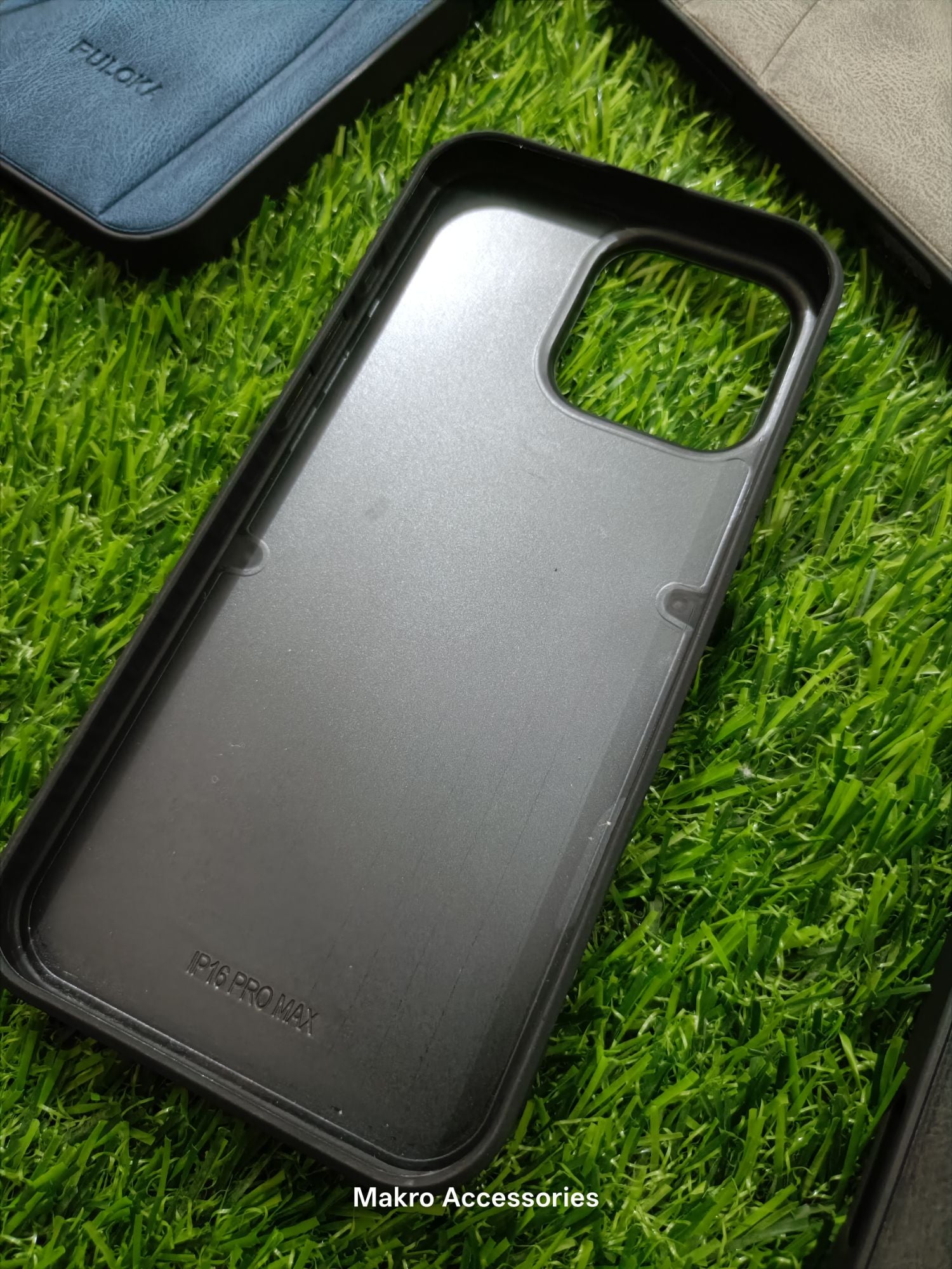 iPhone 16 Pro Max Soft Silicone Leather Puloka Design Back Cover