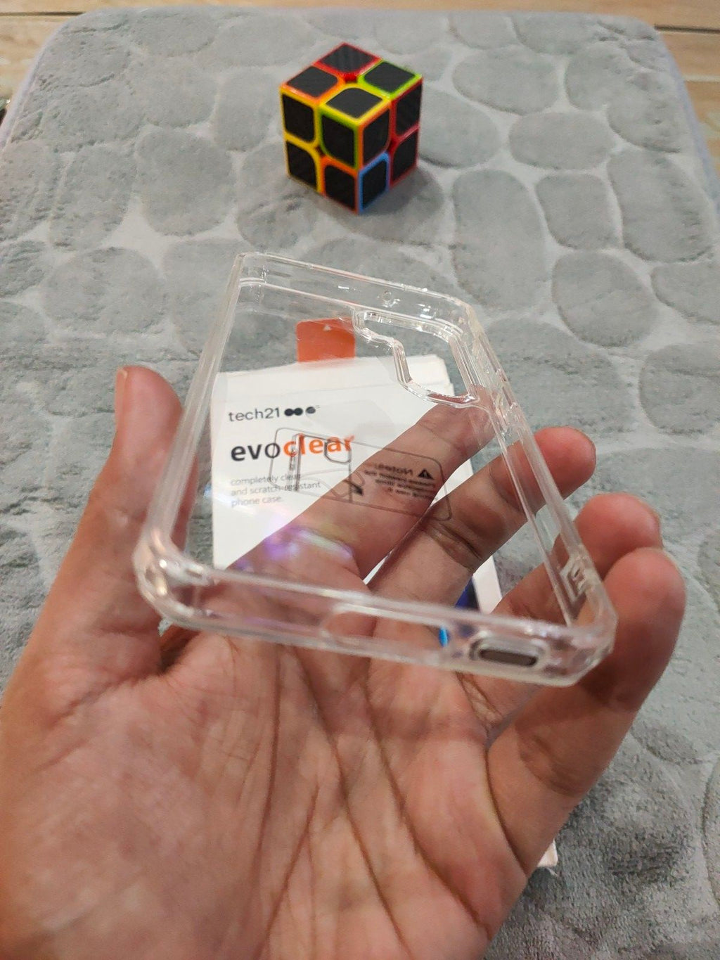 Samsung S23 Tech21 Evo Clear Shockproof Bumper Back Cover