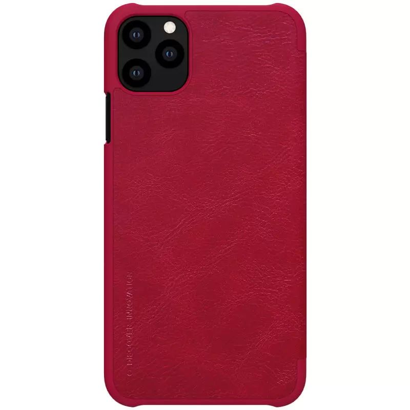iPhone 11 Pro Max 6.5 Nillkin Qin Series Leather Book Flip Case with Card Holder Space inside
