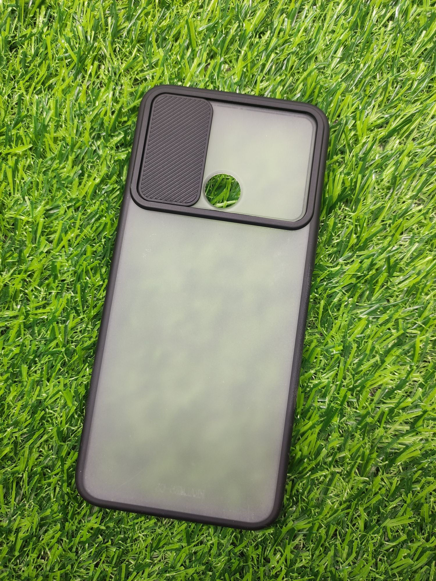 Real me 5 Matt Translucent Camera Slider Back cover