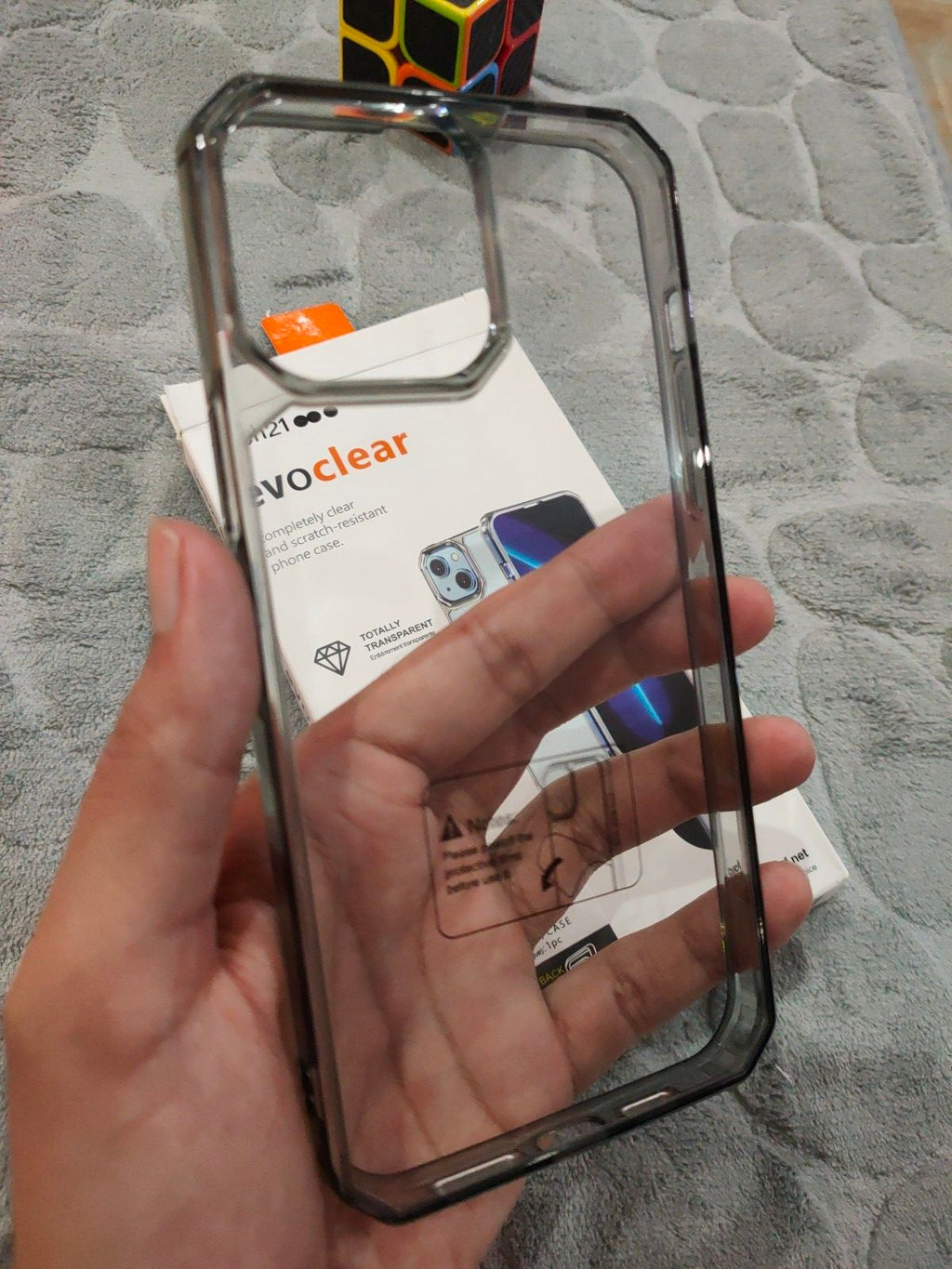iPhone 13 Pro Max Tech21 Evo Clear Dust Proof Net Shockproof Bumper Back Cover