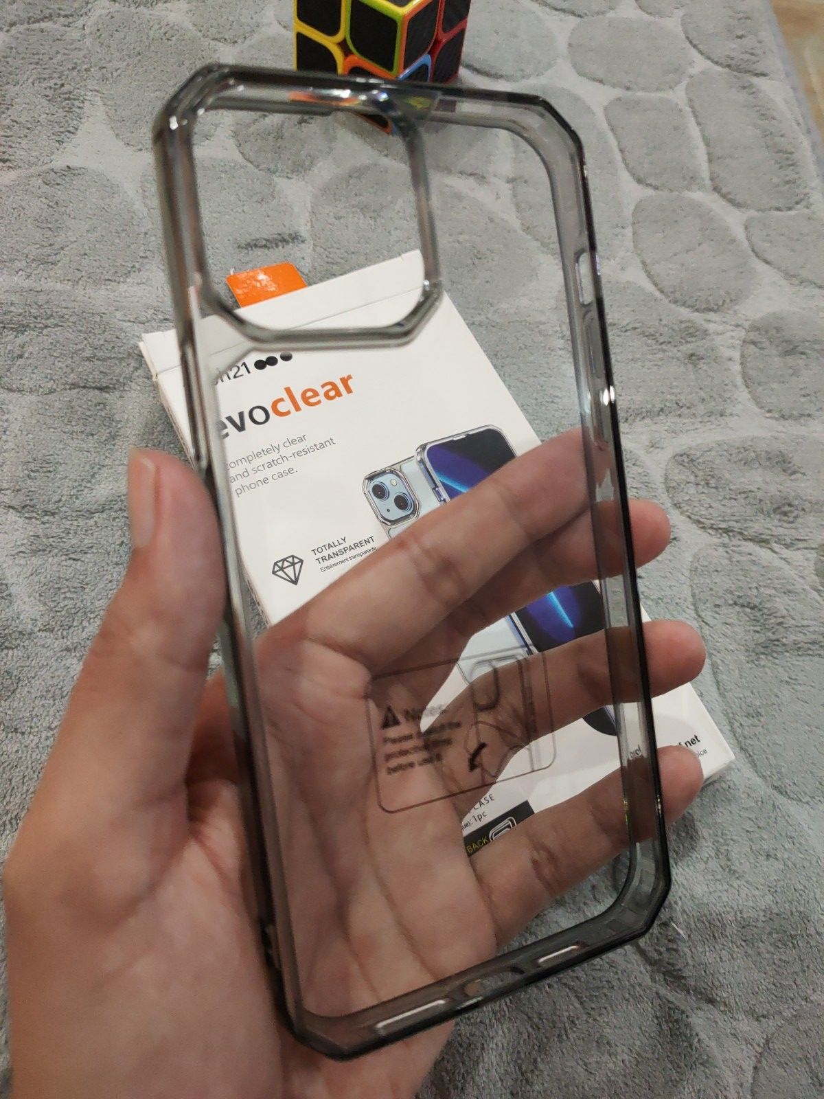 iPhone 13 Pro Max Tech21 Evo Clear Dust Proof Net Shockproof Bumper Back Cover