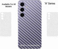 Samsung Galaxy A Series Premium Quality Clear Carbon Fiber Back Sheet