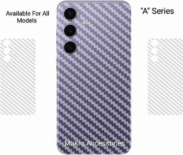 Samsung Galaxy A Series Premium Quality Clear Carbon Fiber Back Sheet
