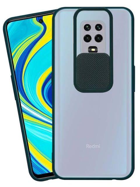 Redmi Note 9 Matt Translucent Camera Slider Back Cover