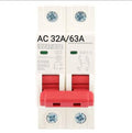 Safety Circuit Breaker double Pole Automatic 1Pcs AC 32A/63A