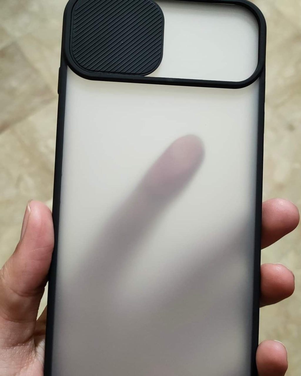iPhone 7Plus Matt Translucent Camera Slider Back cover