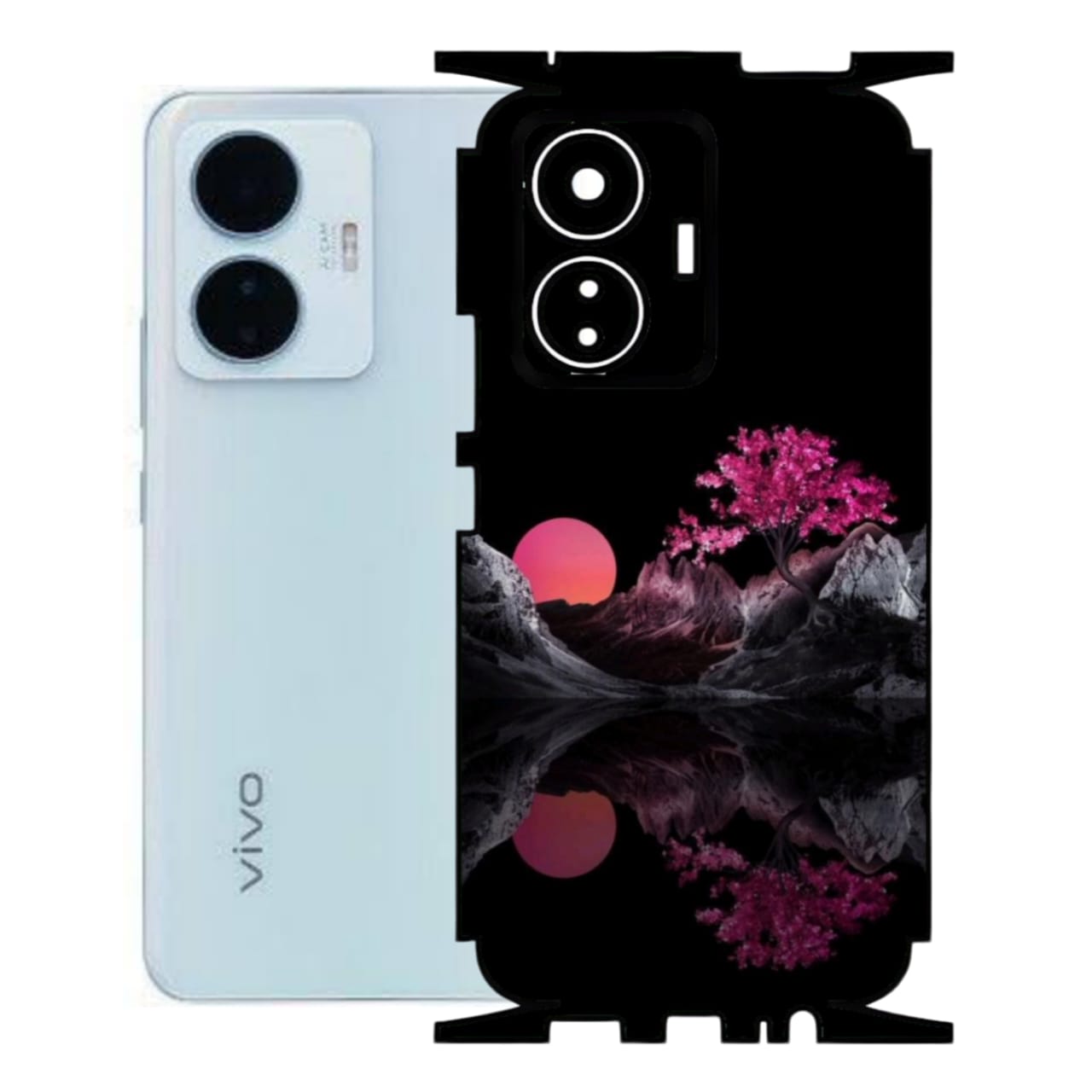 Vivo Y55 4G Print Back Full Body Skin Wrap