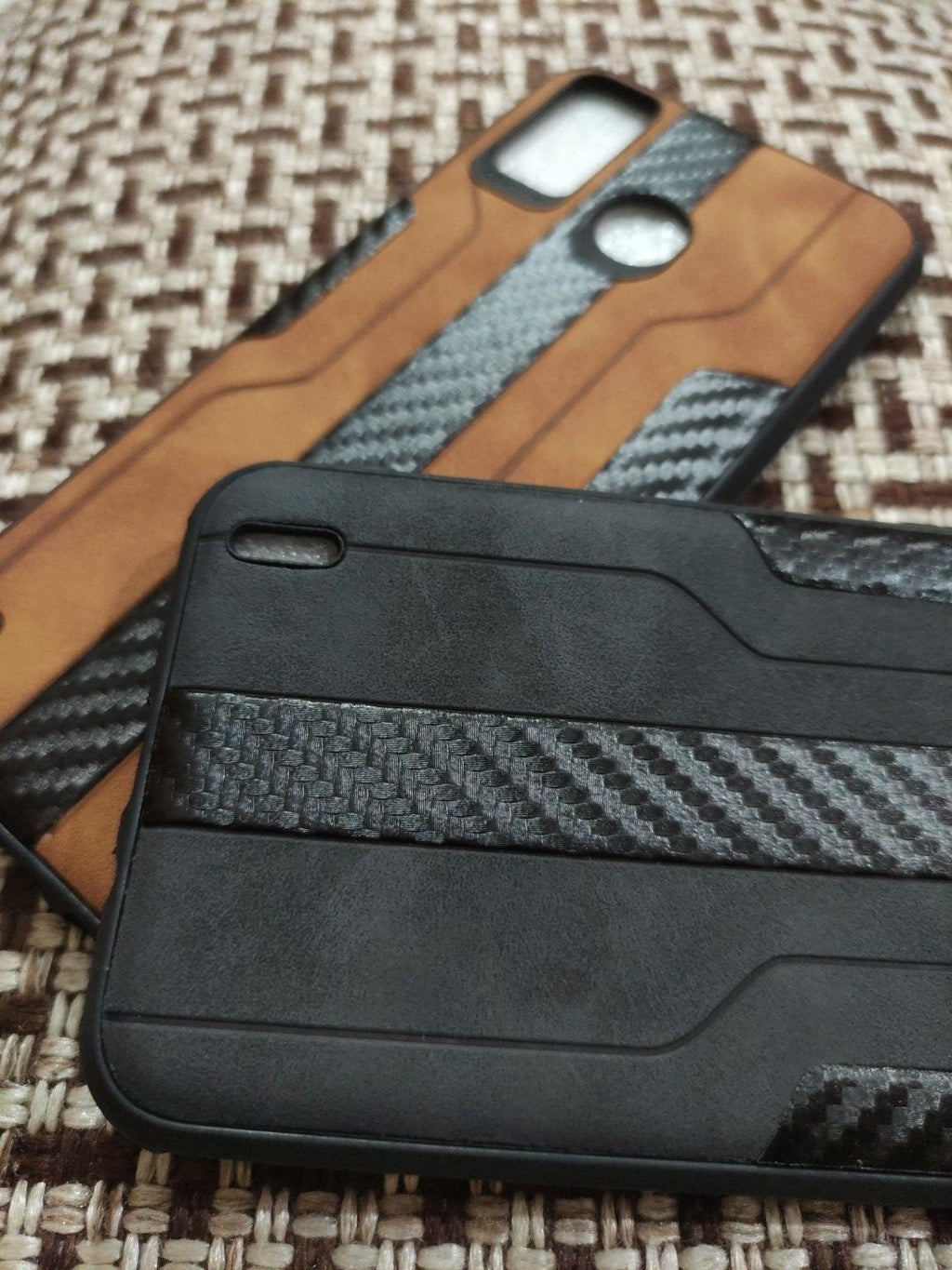 Tecno Spark 6 Go Soft Silicone Fabrics Stripe Design Back Cover