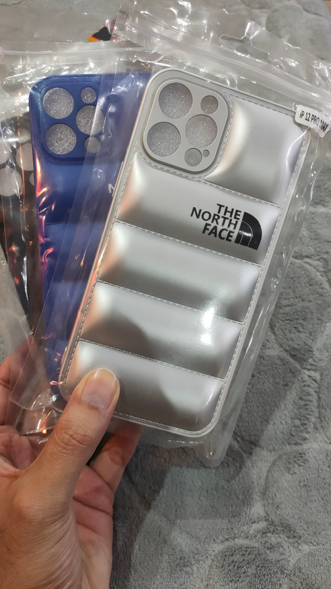 iPhone 12 Pro Max North Face Puffer Soft Silicone Case