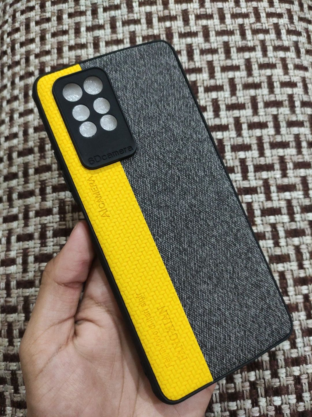 Infinix Note 10 Pro Soft Silicone Fabrics Stripe Design Back Cover