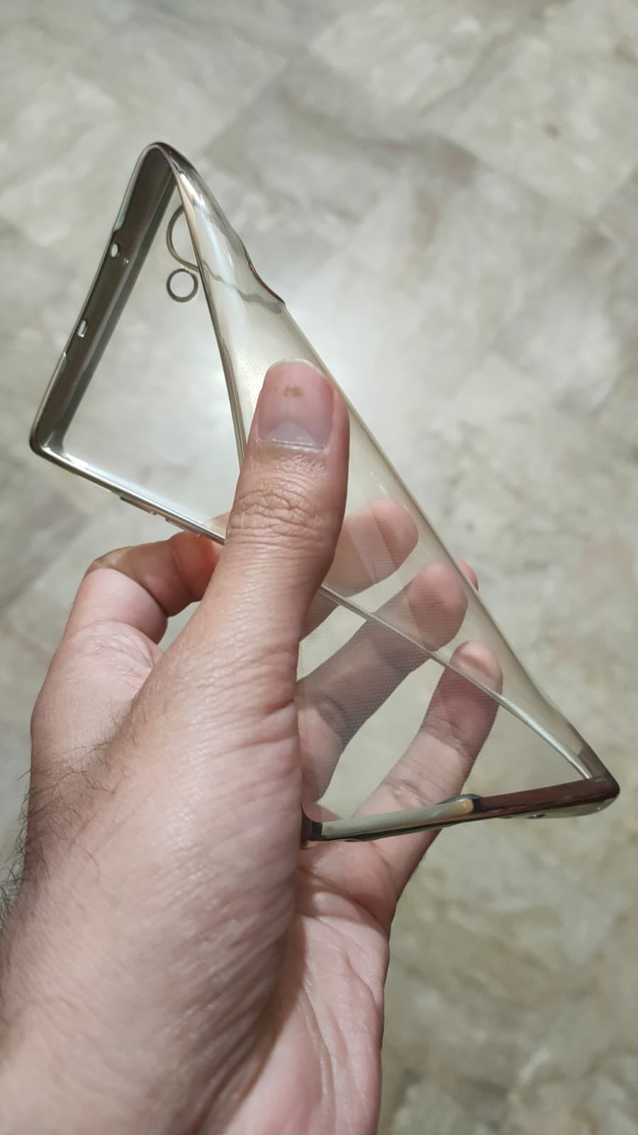 Samsung Galaxy Note 10 Clear Chrome Back Case Cover