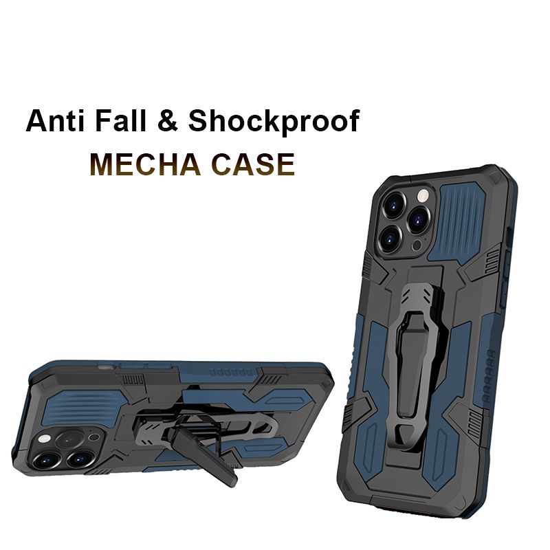 iPhone 12 Pro Max 6.7 Shockproof Hybrid Magnetic Ring Holder Belt Hook Back Cover