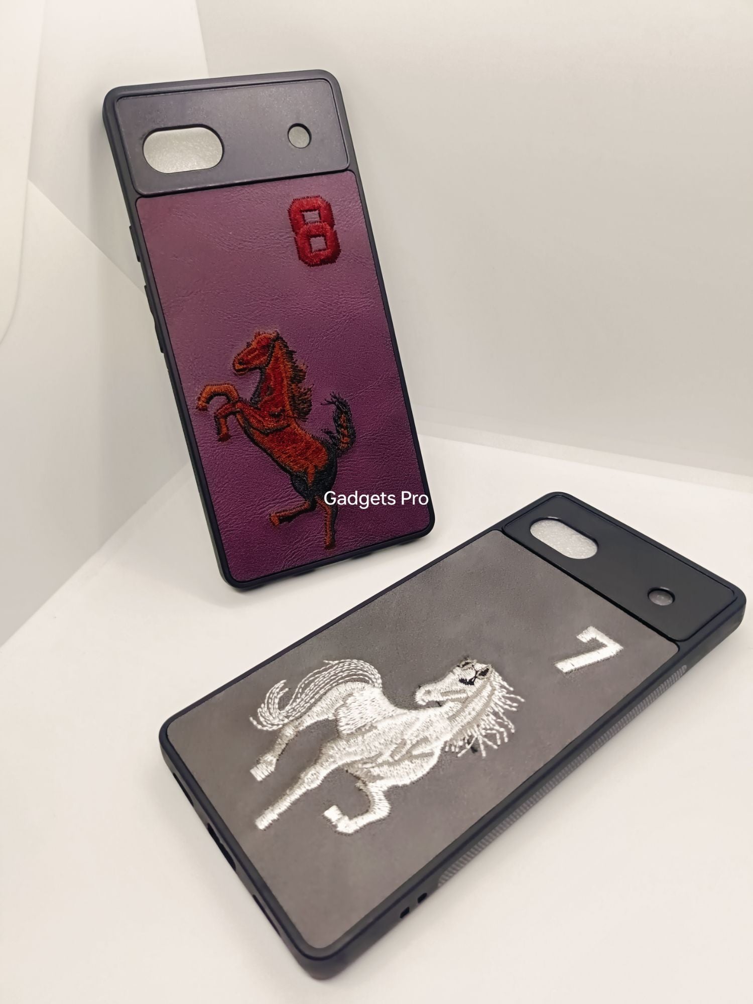 Google Pixel 6A Premium Quality PU Embroidery Polo Design Back cover