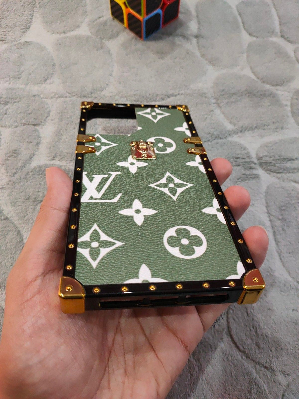 iPhone 12 Pro Max 6.7 Louis Vuitton Golden Fancy Back Cover