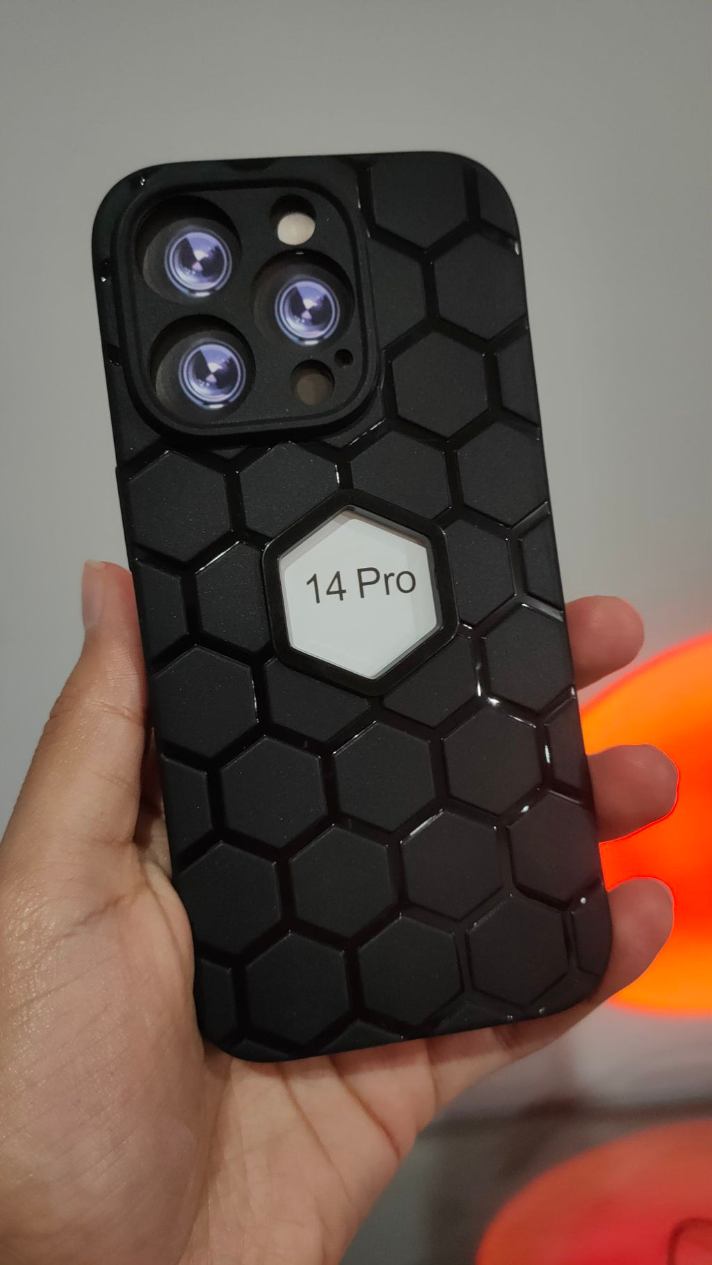 iPhone 14 Pro Diamond Design Camera Protection Soft Silicone Case