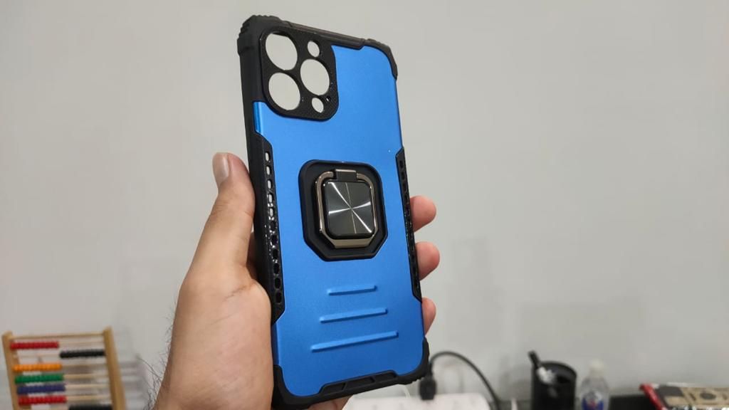 Apple iPhone 13 Pro Max Shockproof Hybrid Magnetic Ring Case Cover