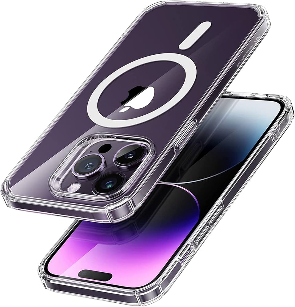 iPhone 14 Pro Max MagFit Soft Silicone Clear Transparent Back cover