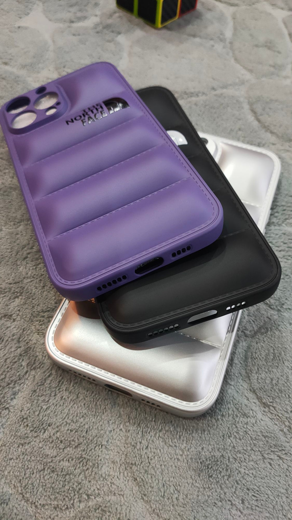 iPhone 13 Pro Max North Face Puffer Soft Silicone Case