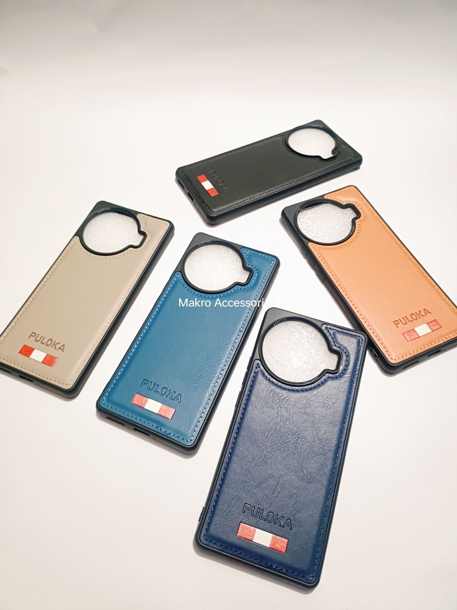 Tecno Spark 20 Pro Plus Soft Silicone PU Puloka Leather Back cover