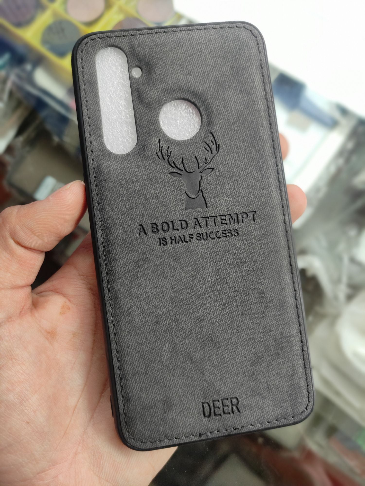 Realme_5Pro Soft Deer Fabrics Cloth back cover