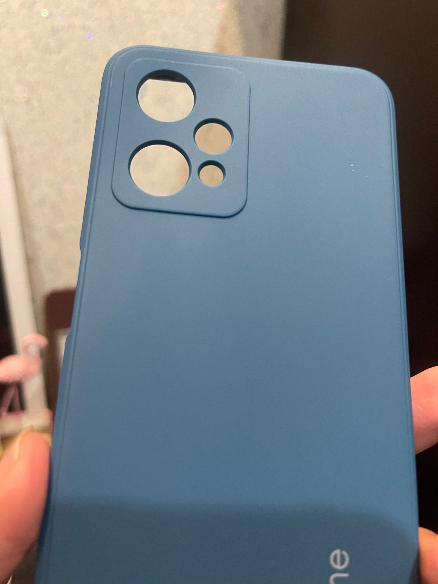 Real_me 9 Pro Liquid Silicone Logo Back Case