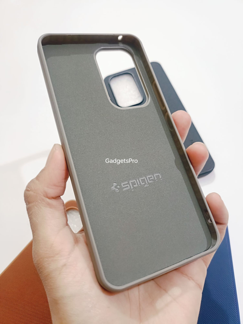 Vivo Y100 Premium Quality PU Spigen Leather Tecture Back cover