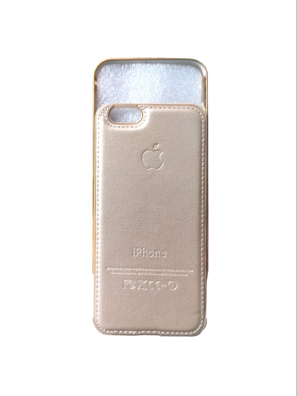 iPhone 6/6s Soft Premium Leather Aluminium Frame Back Cover