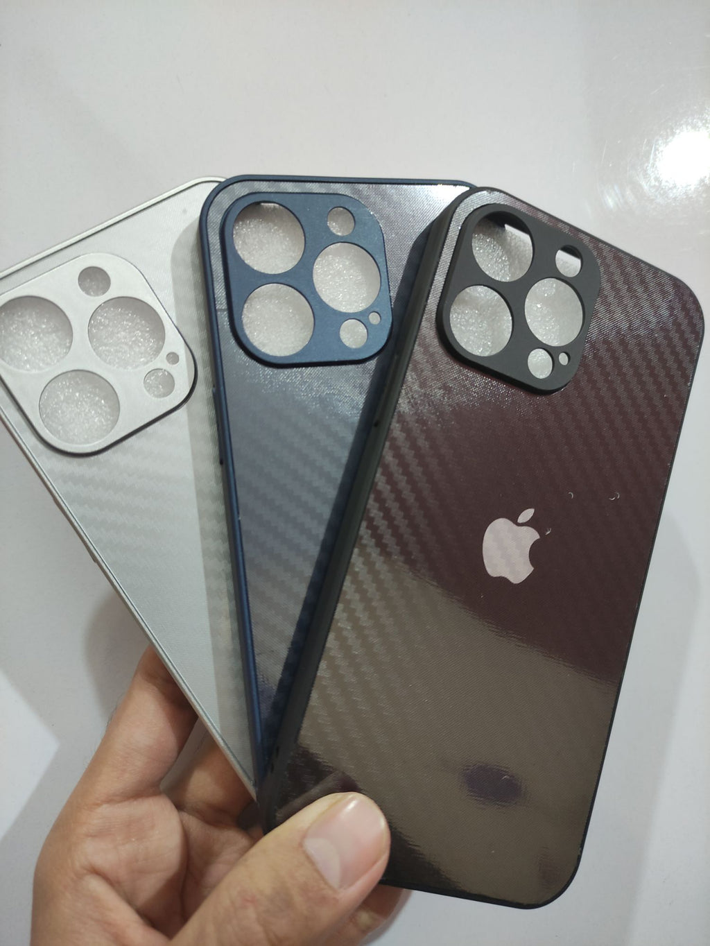 iPhone 15 Pro Max Premium Quality Carbon Fiber Back Cover