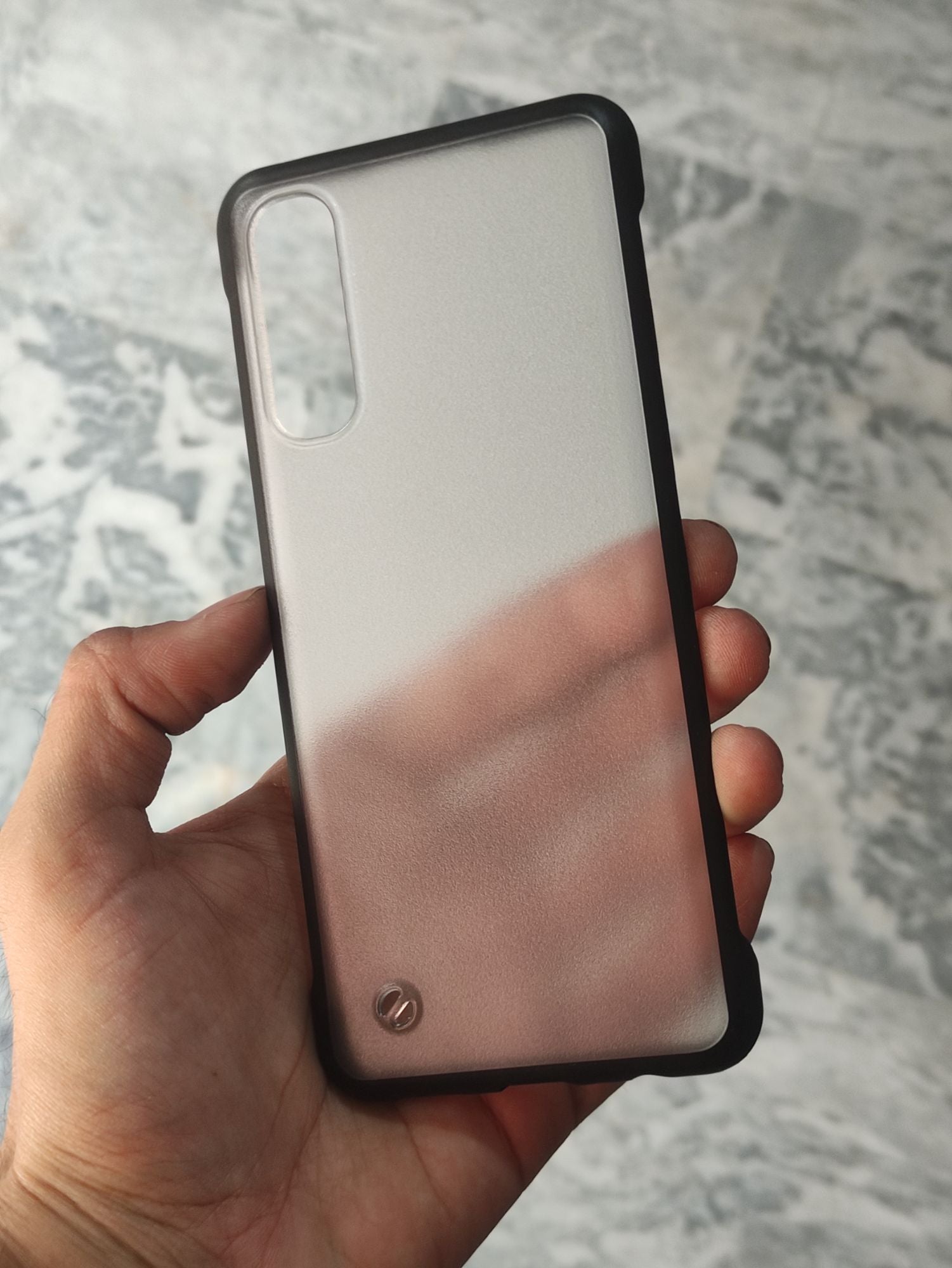 Reno 3 Pro Transparent Matt Frameless Back Cover
