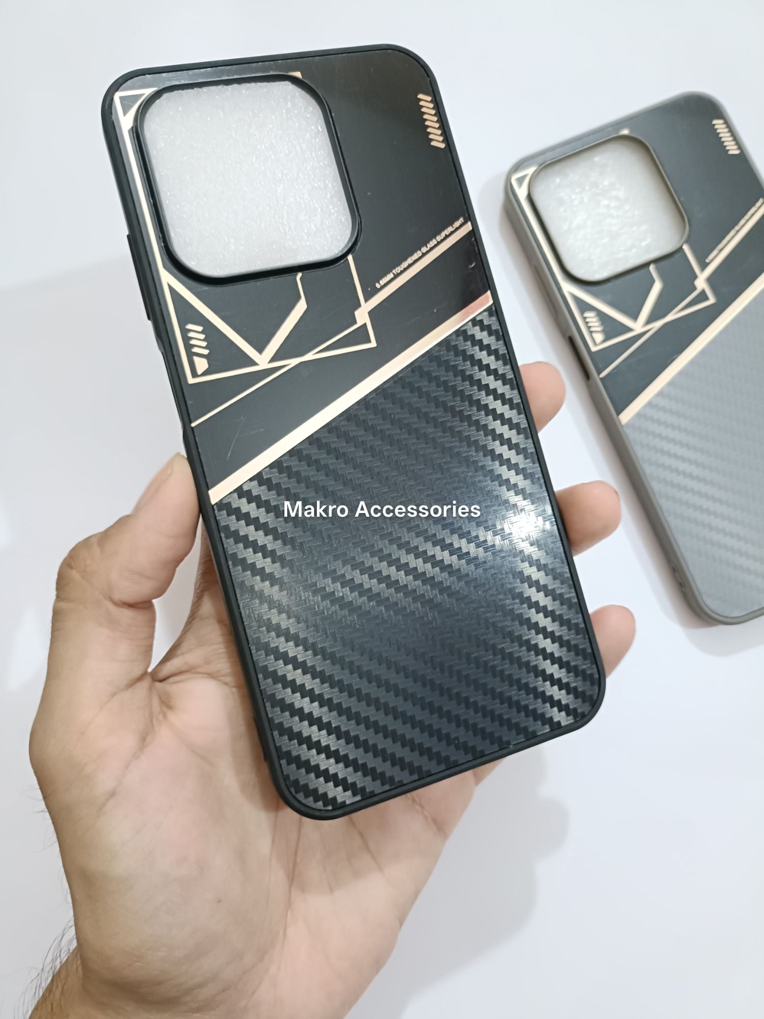 Infinix Smart 8 Premium Quality Carbon Fiber Prism Pulse back cover