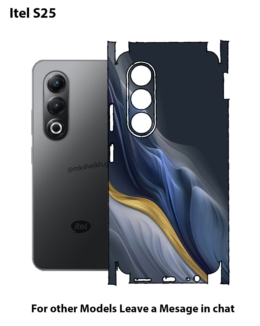 Itel S25 Print Back Full Body Skin Wrap