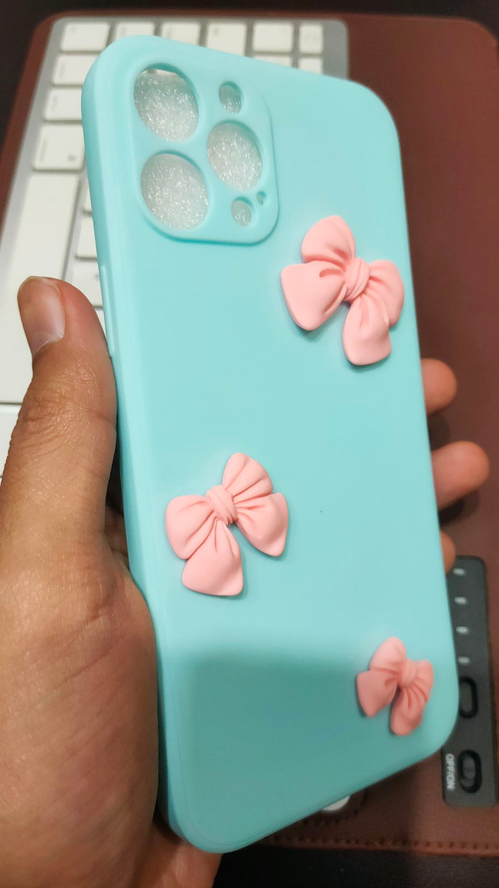 iPhone 12 Pro Max 6.7 Liquid Silicone Soft 3D Fancy Back Cover