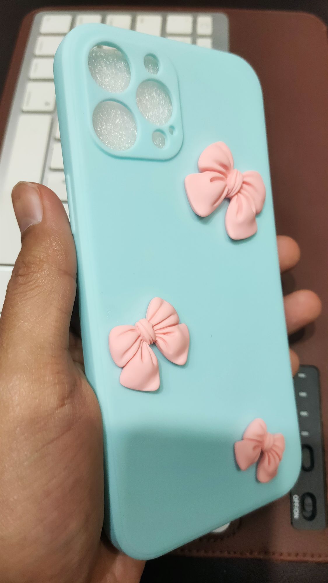 iPhone 12 Pro Max 6.7 Liquid Silicone Soft 3D Fancy Back Cover