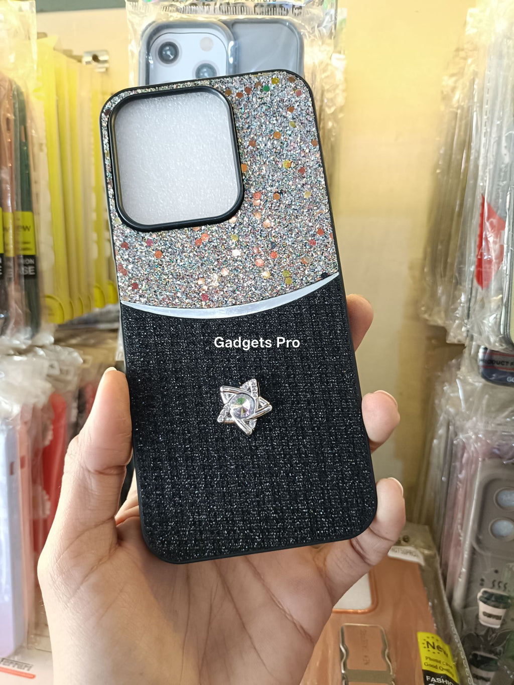 Redmi 15C Fancy Soft Silicone Glitter Star Back Cover