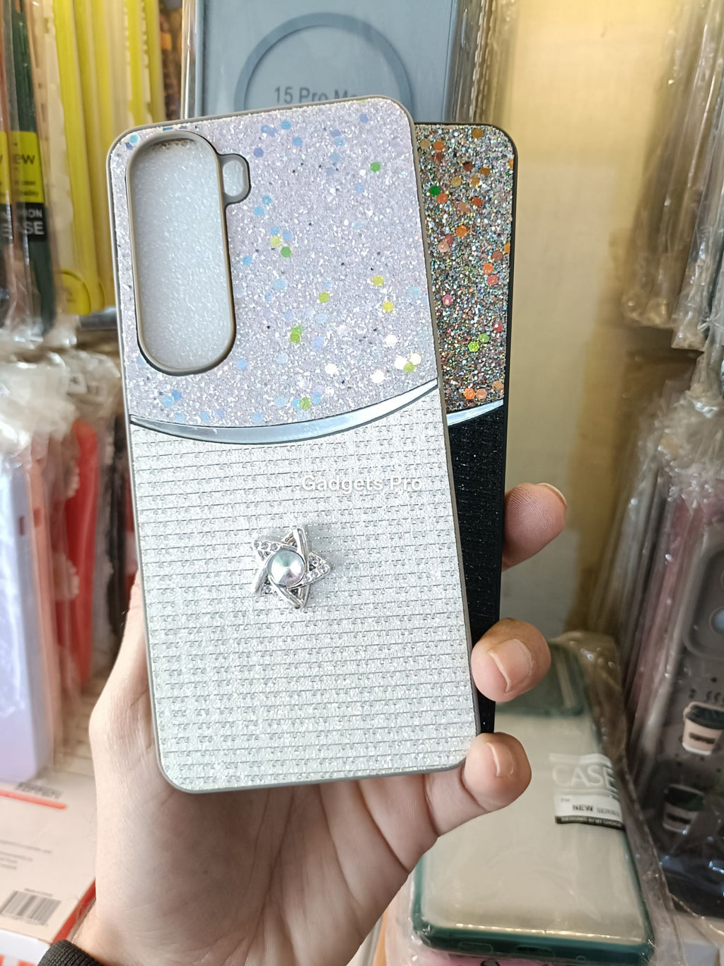 Vivo Y400 Fancy Soft Silicone Glitter Star Back Cover