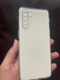 Oppo F15 cover HD clear dust plug back case