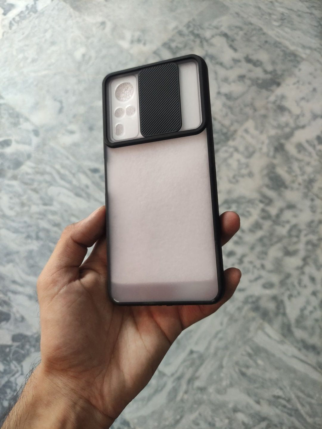 Vivo_Y51S Matt Transparent Camera Slider Back Cover