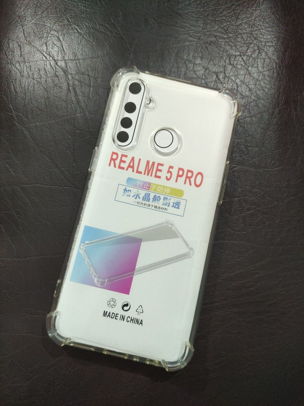 Real_me 5 Pro Soft Silicone TPU Clear Transparent Corner Protection Back Cover
