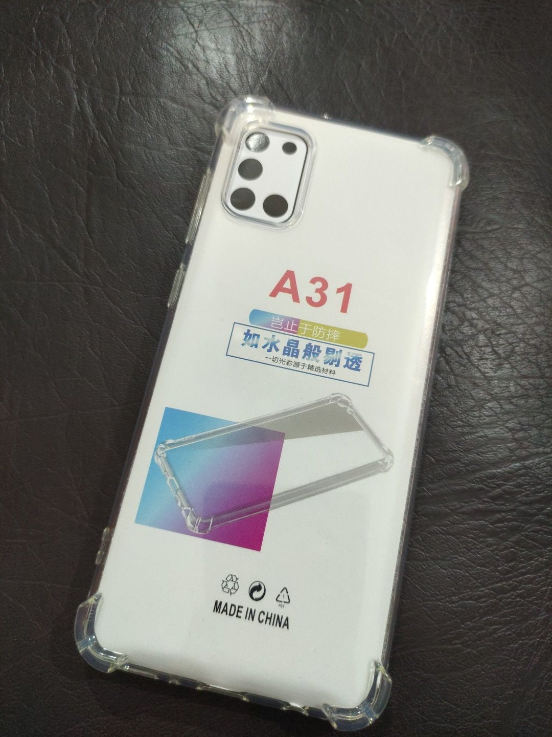 Samsung Galaxy A31 Soft TPU Clear Transparent Corner Protection Back Cover