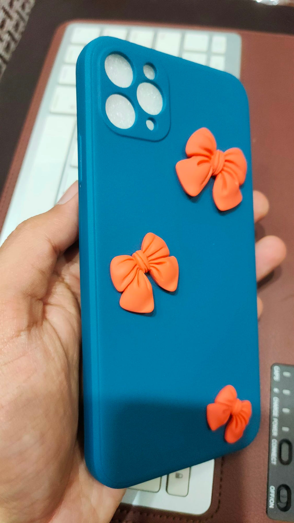 iPhone 11 Pro Max 6.5 Liquid Silicone Soft 3D Fancy Back Cover