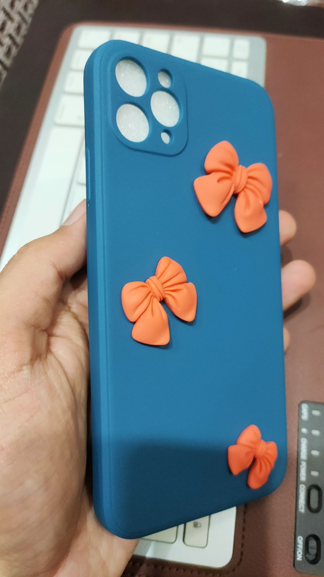 iPhone 11 Pro Max 6.5 Liquid Silicone Soft 3D Fancy Back Cover