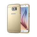 Samsung Galaxy S6 Edge Plus Aluminium Frame Gold Plated Mirror Back Cover