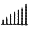 Black Screws Flat Head Drywall Fasteners Fine Quality Sharp Point