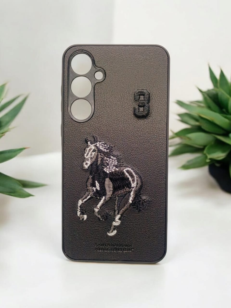 Samsung Galaxy A55 Premium Quality Embroidery Polo Design Back cover